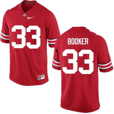 Men's Ohio State Buckeyes #33 Dante Booker Red Nike NCAA College Football Jersey Classic EJY2244DH